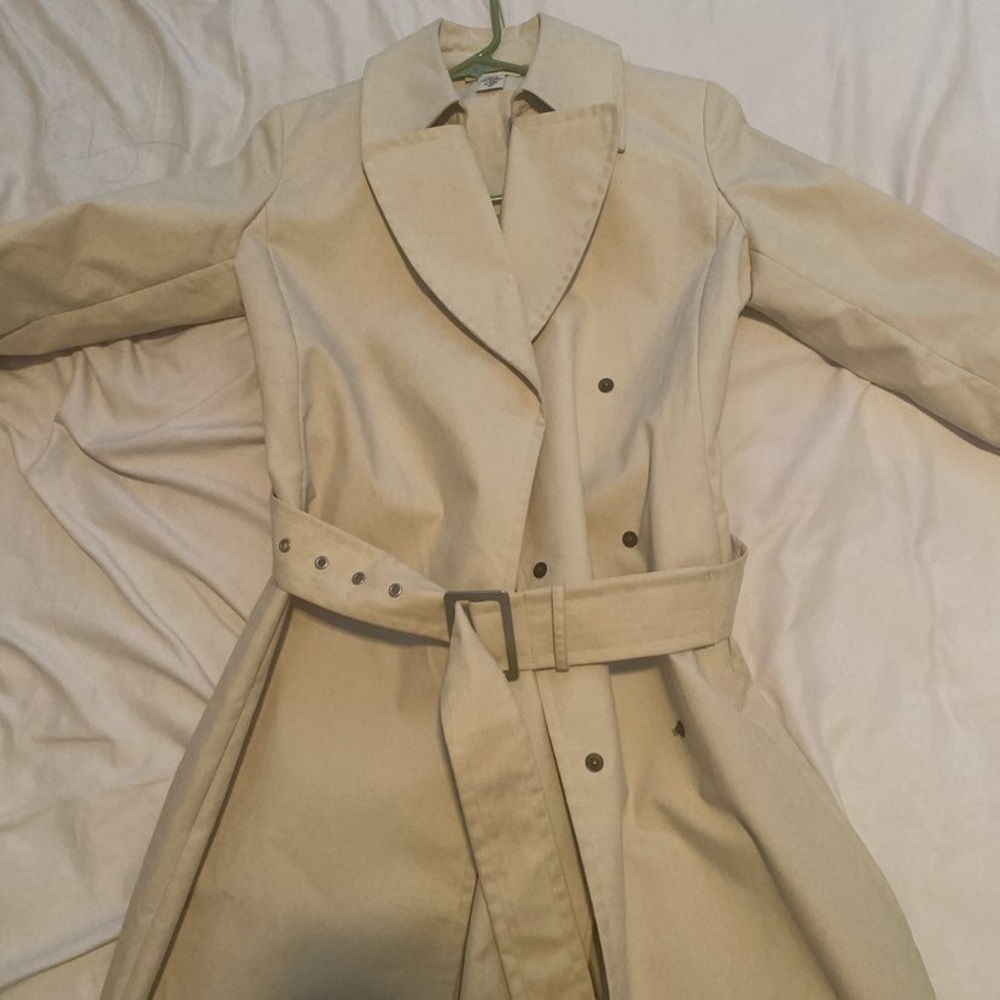 BANANA REPUBLIC cream pea coat